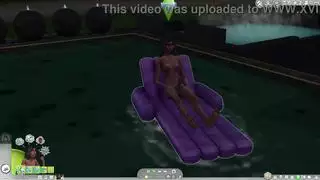 أورجية في القصر مع فوتاناري في لعبة سيمز