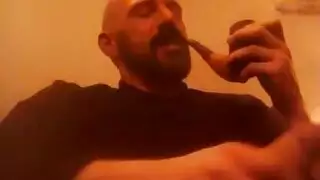 شقراء تنفث دخانًا وتحصل على عمل أنابيب عميق